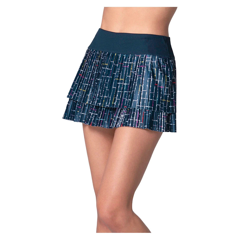 Women's Lovin' Boucle Pleated Tennis Skort Midnight