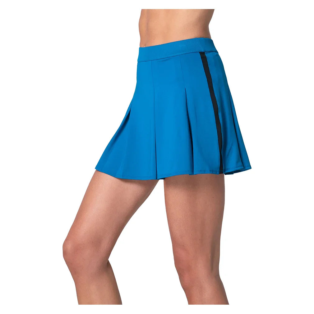 Women's Pleat Party Tennis Skort Electric Blue