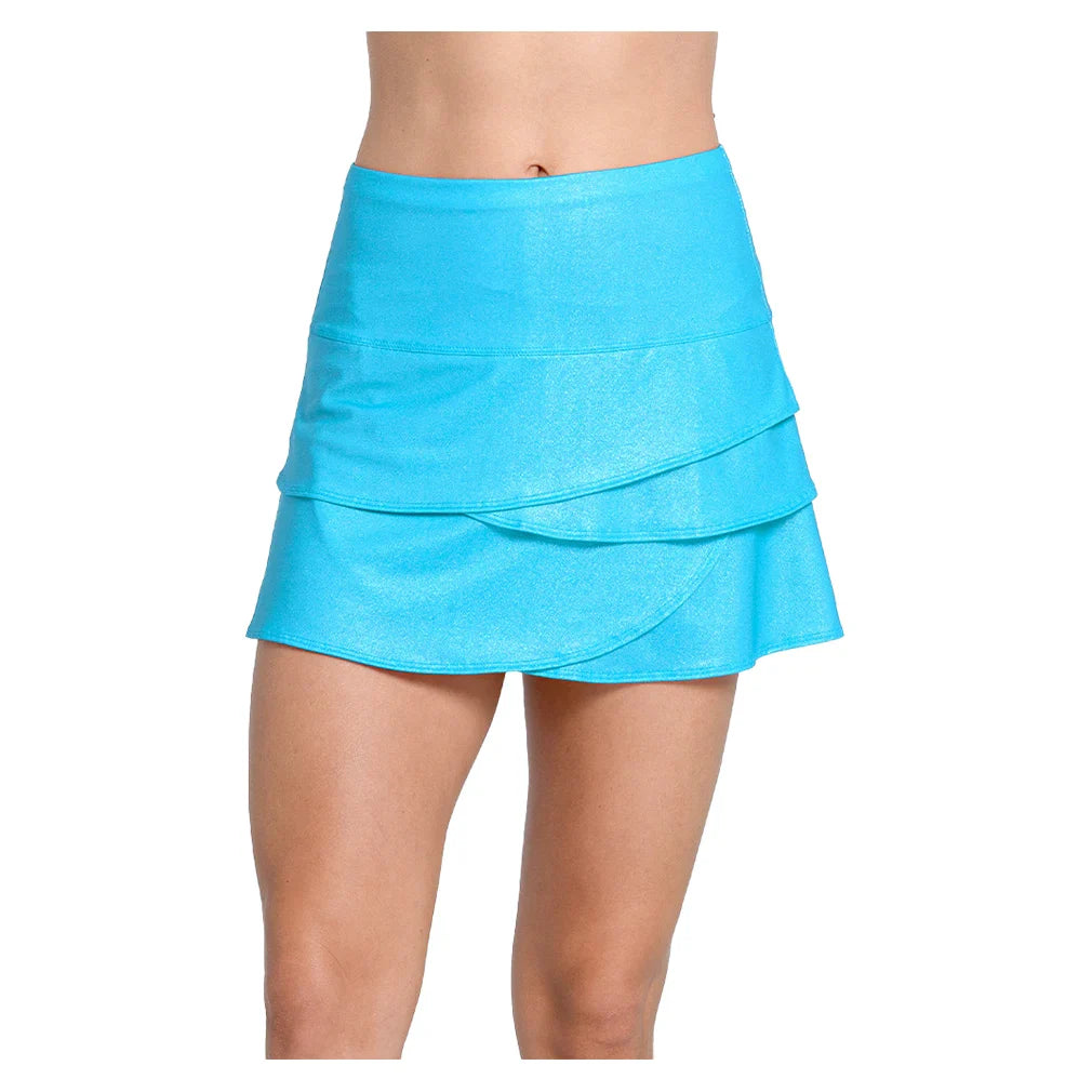 Women's All That Shimmers Scallop 14 Inch Tennis Skort