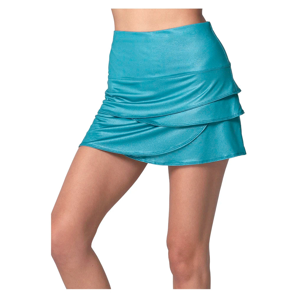 Women's All That Shimmers Scallop Tennis Skort Midnight