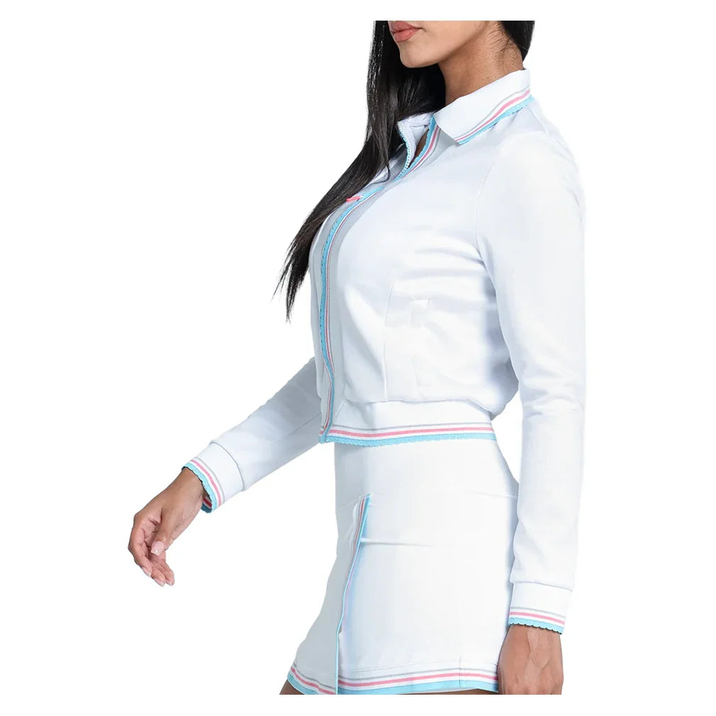 Women's Retro Revival Tennis Jacket White