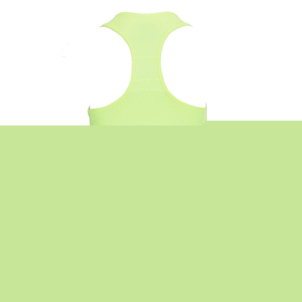 Women's V-Neck Tennis Tank with Bra in Lemon Frost