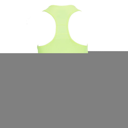 Women's V-Neck Tennis Tank with Bra in Lemon Frost