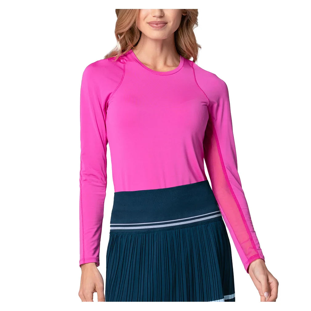 Women's Breeze Long Sleeve Tennis Top Mulberry