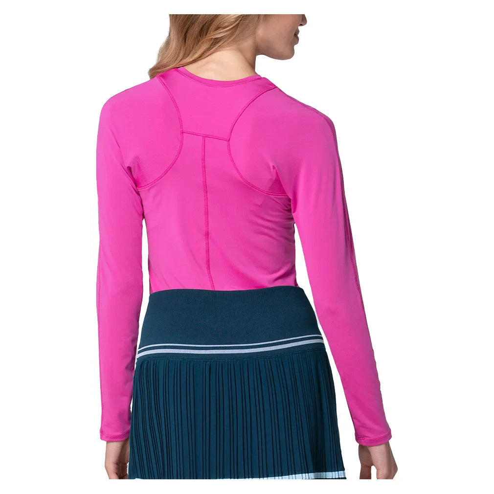 Women's Breeze Long Sleeve Tennis Top Mulberry