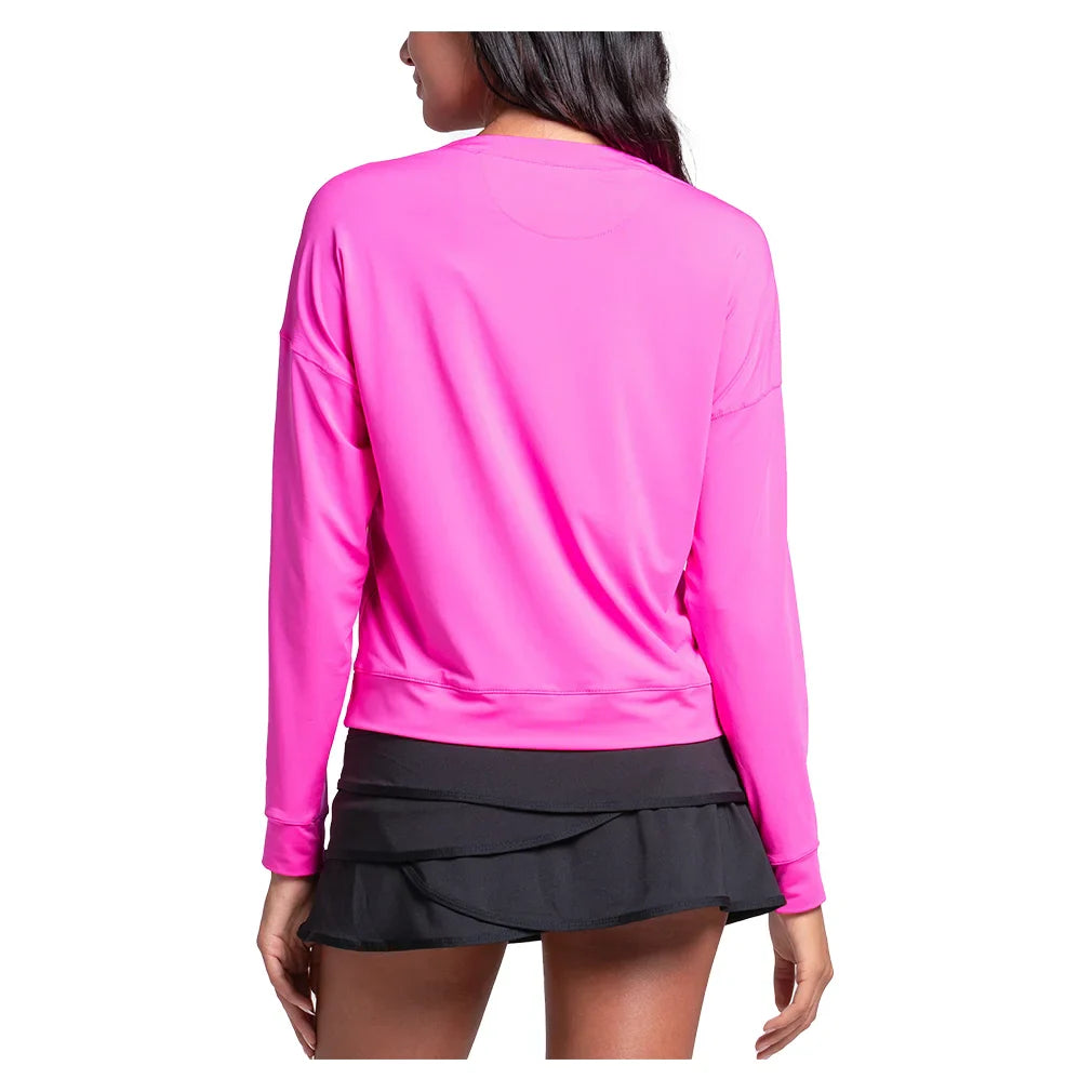 Women's Hype Long Sleeve Tennis Top Mulberry
