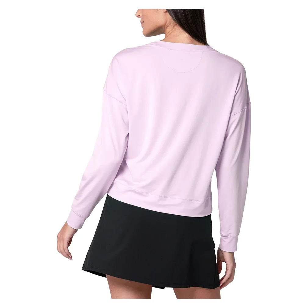 Women's Hype Long Sleeve Tennis Top Pink Sand