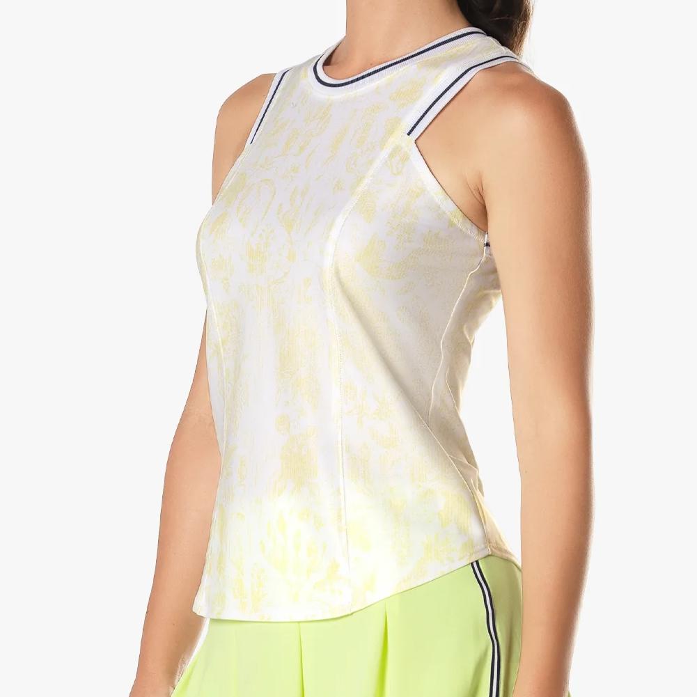 Women's Electric Toile Tennis Tank Lemon Frost