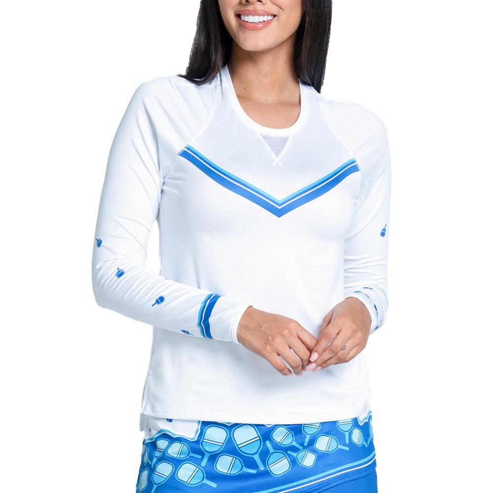 Women's Electrify Long Sleeve Pickleball Top Multicolor