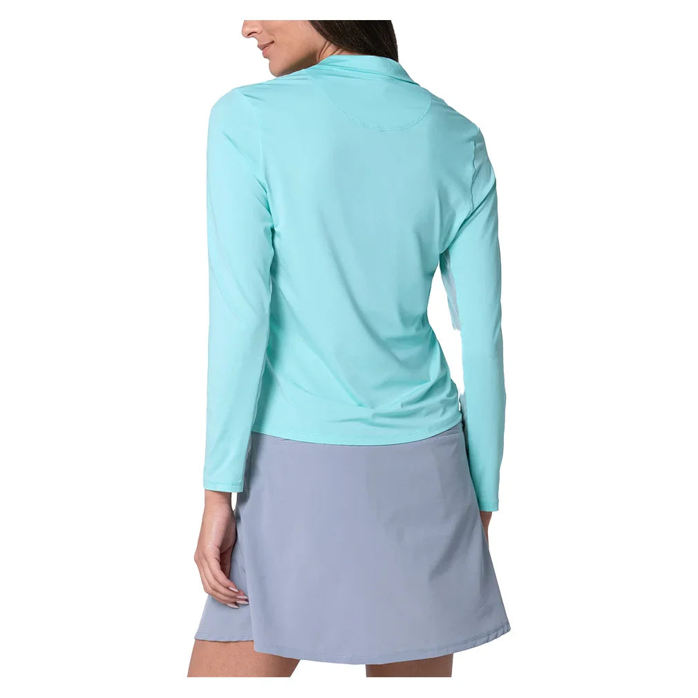 Women's Free Play Zip Long Sleeve Tennis Top Capri