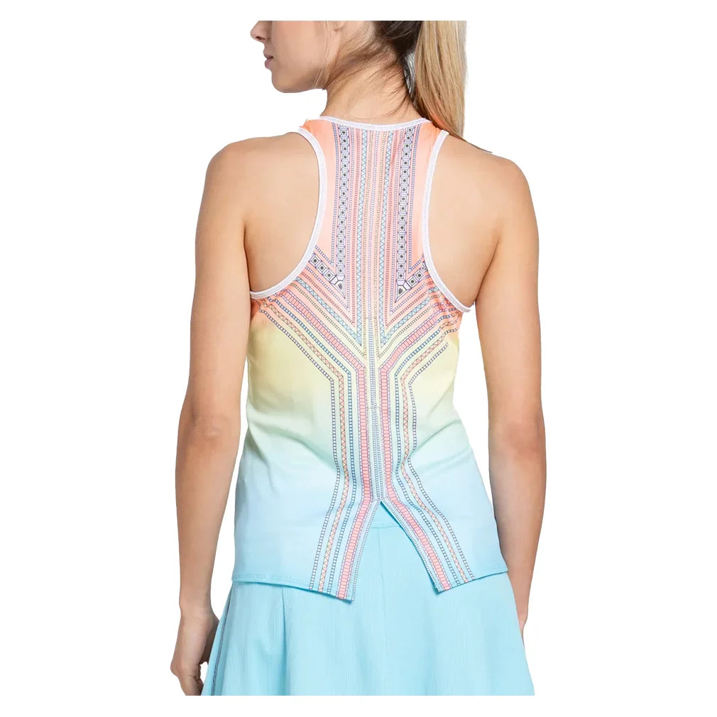 Women's Lucky Club Tennis Tank Cool Blue