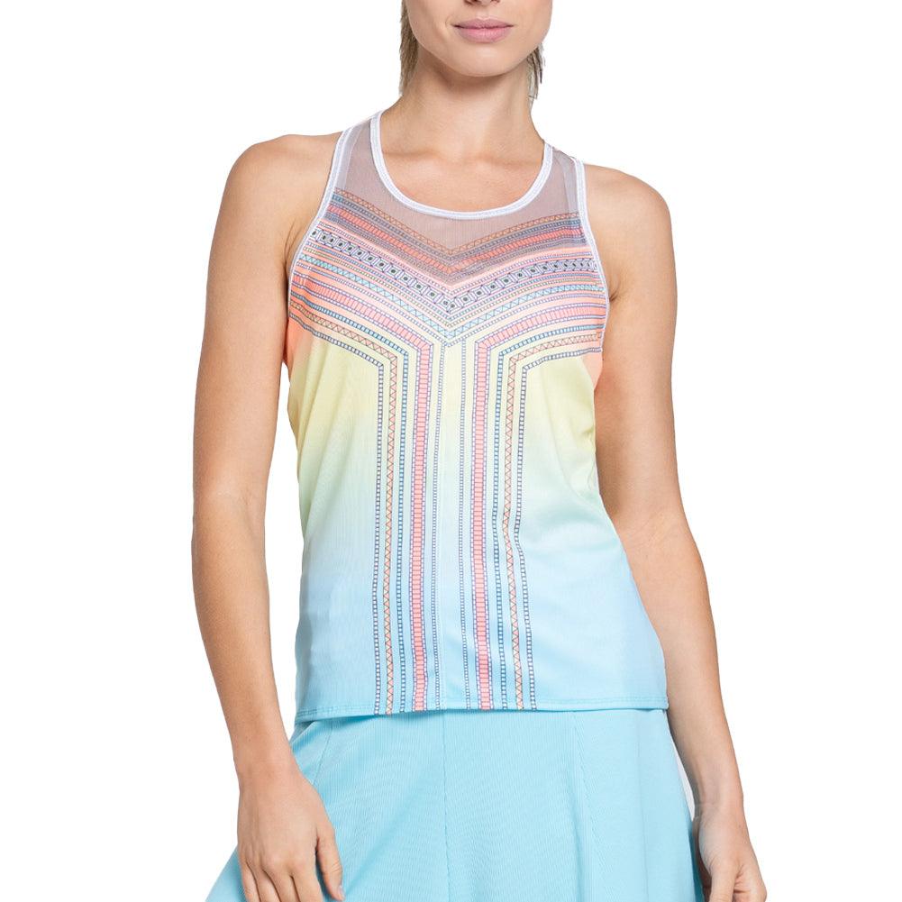 Women's Lucky Club Tennis Tank Cool Blue