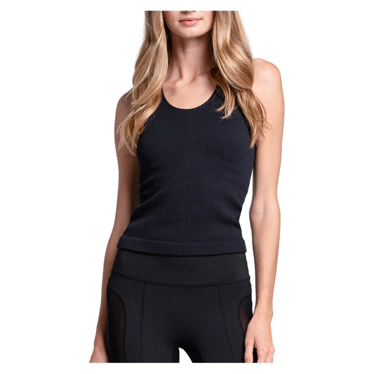 Women's Seamless Scoop Neck Tennis Tank With Bra