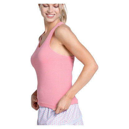 Women's Seamless Scoop Neck Tennis Tank with Bra