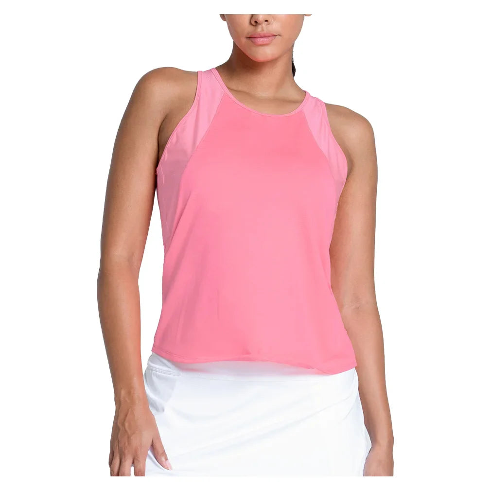 Women's Every Game Shimmer Tennis Tank Flamingo