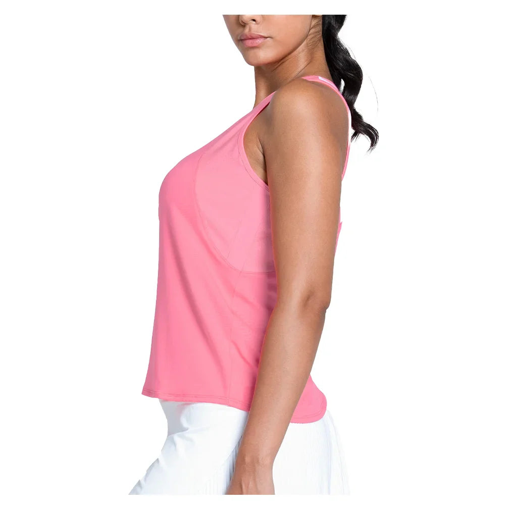 Women's Every Game Shimmer Tennis Tank Flamingo
