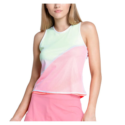 Women's Spin Around Tennis Tank Flamingo