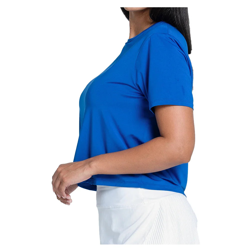 Women's LUV Power Box Tennis Top Electric Blue