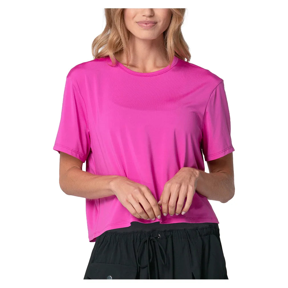 Women's Powerbox Tennis Tee Mulberry