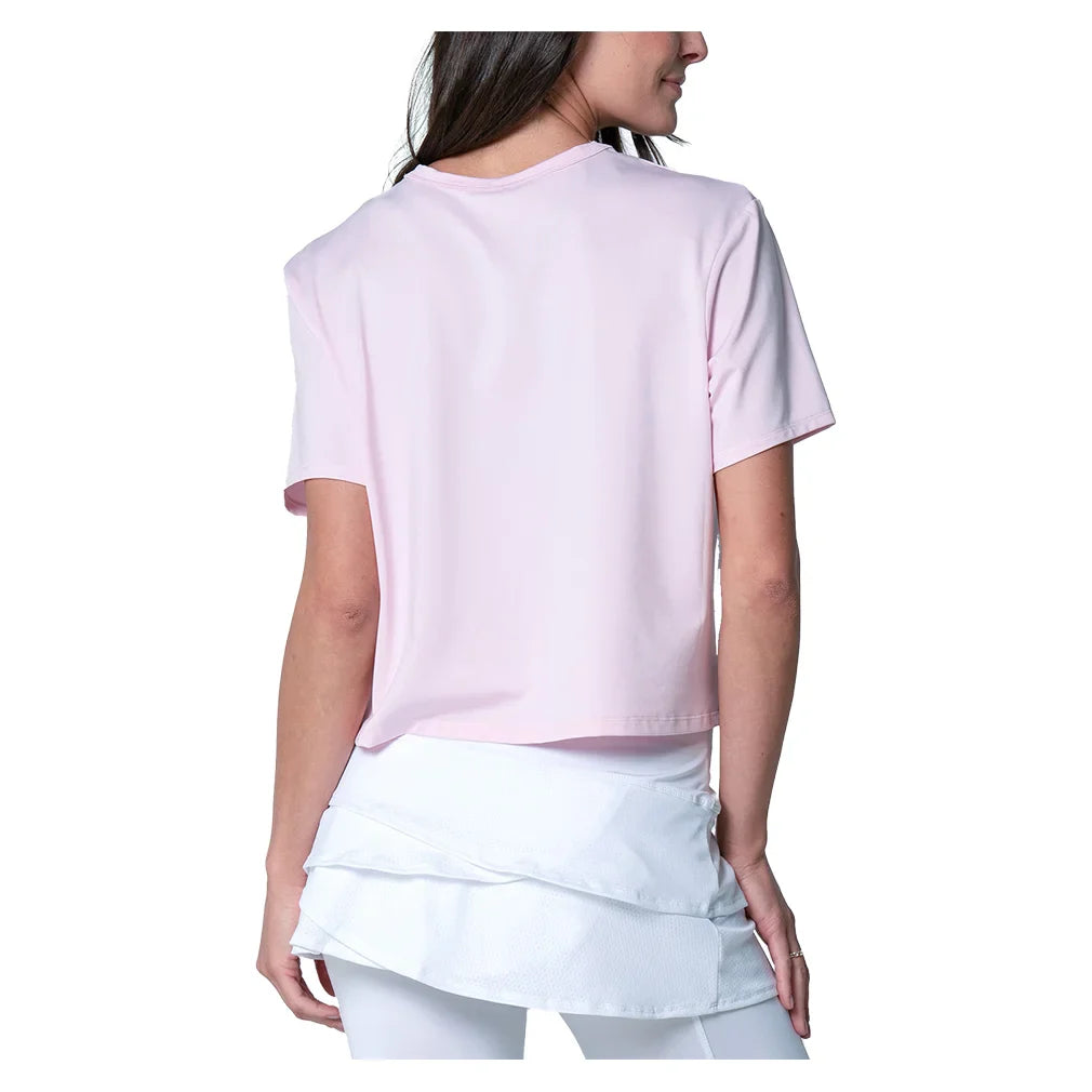 Women's Powerbox Tennis Tee Pink Sand