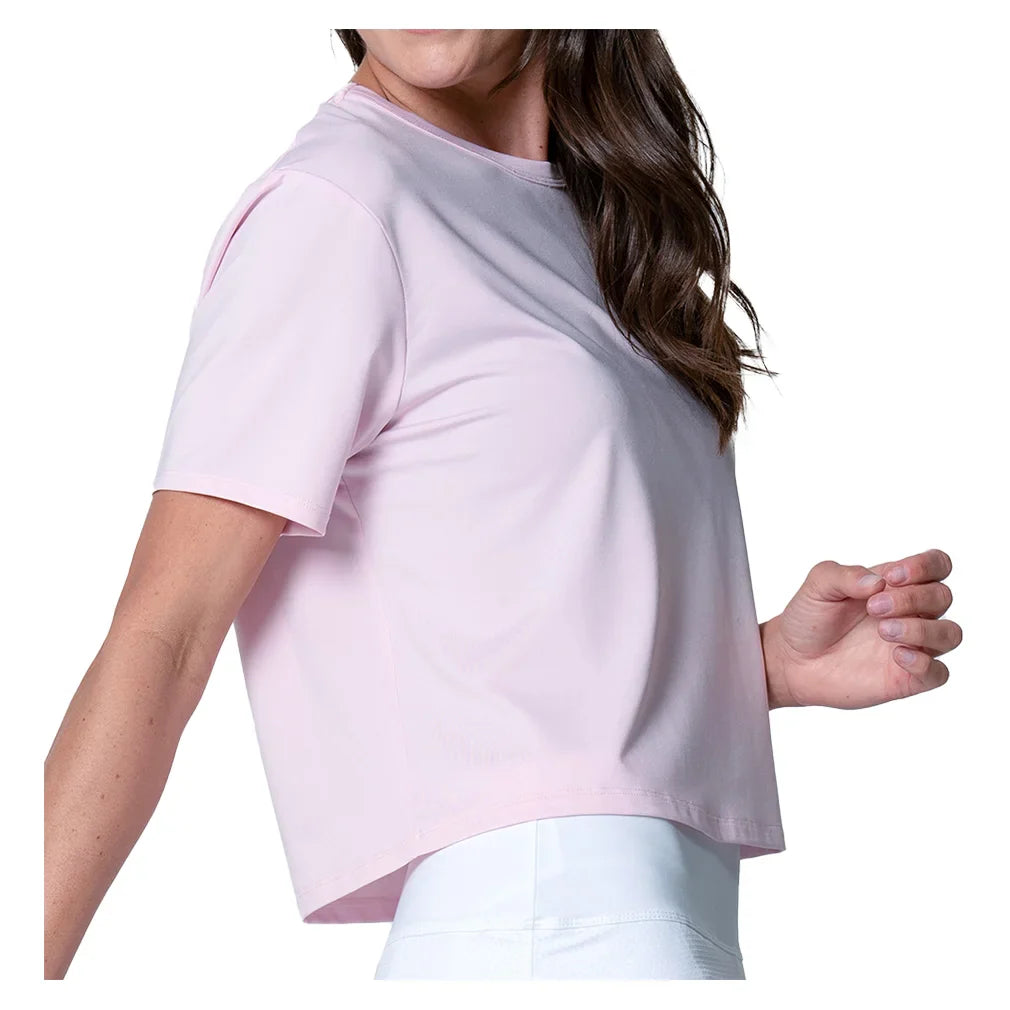 Women's Powerbox Tennis Tee Pink Sand
