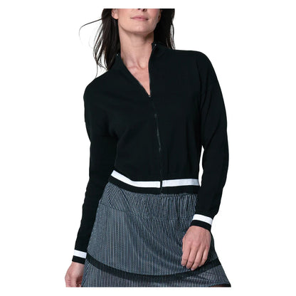 Women's Rally Mock Neck Tennis Cardigan