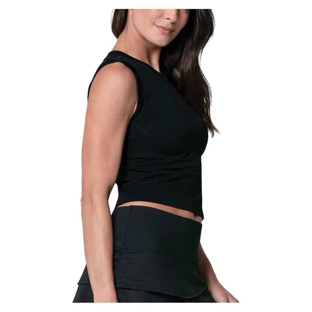 Women's Seamless Textured Muscle Tennis Tank