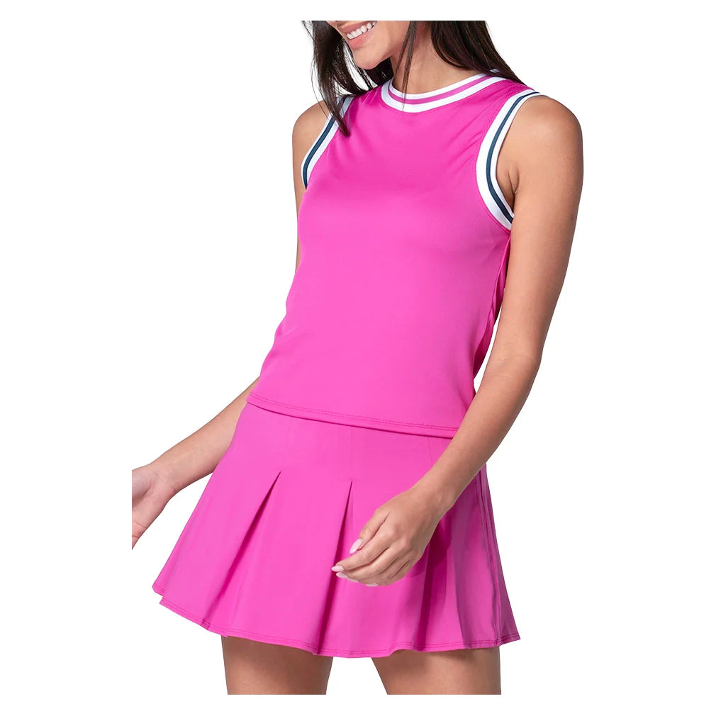 Women's Love Set Muscle Tennis Tank Mulberry