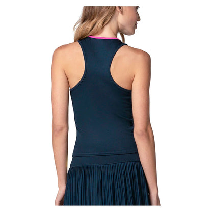 Women's Racer Rib Tennis Tank Midnight