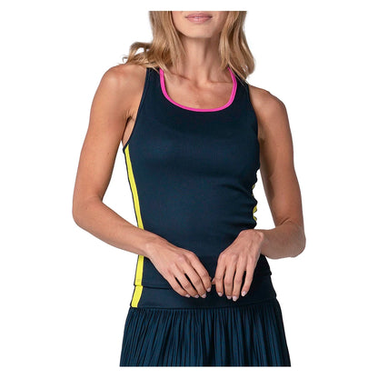 Women's Racer Rib Tennis Tank Midnight