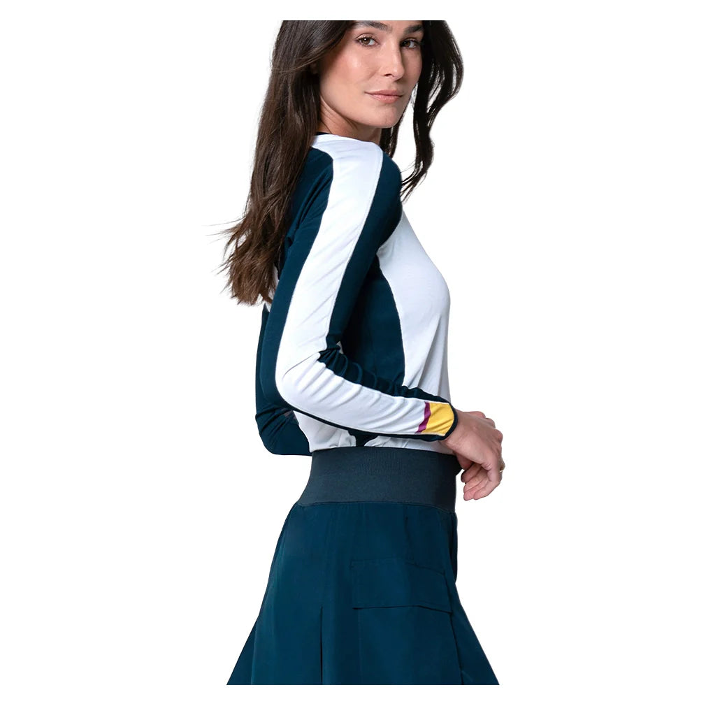 Women's Love Bound Long Sleeve Tennis Top White