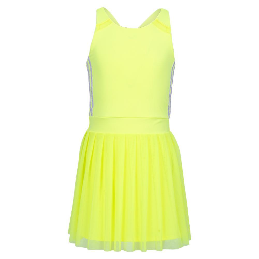 Girls' Game Time Tennis Dress Neon Yellow