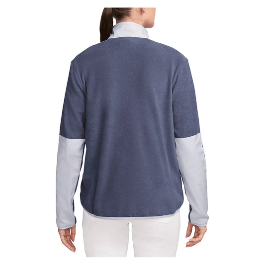 Women's Therma-FIT Victory Long-Sleeve 1/2-Zip Tennis Top Sanded Purple and Ghost