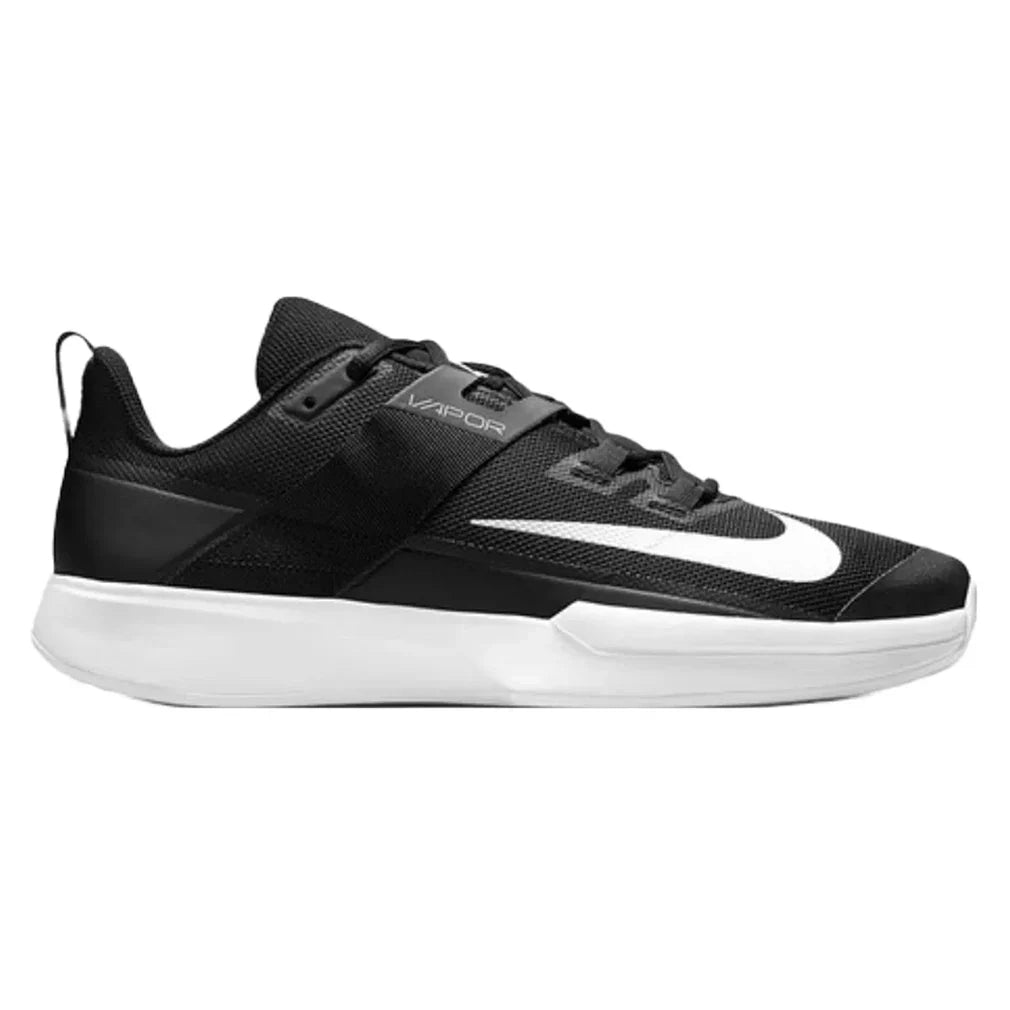 Men's Court Vapor Lite Tennis Shoes Black and White