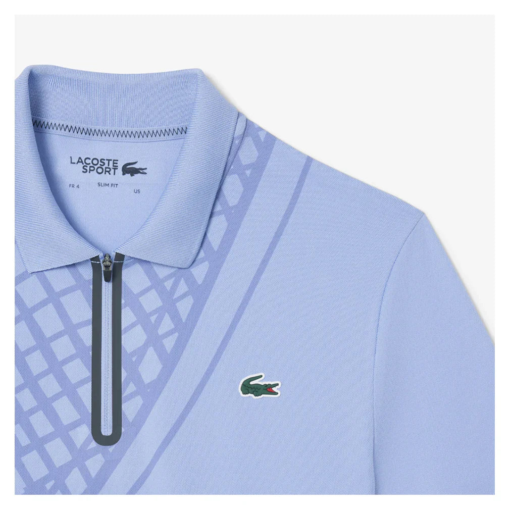 Men's On Court Players Tennis Polo Delphinium