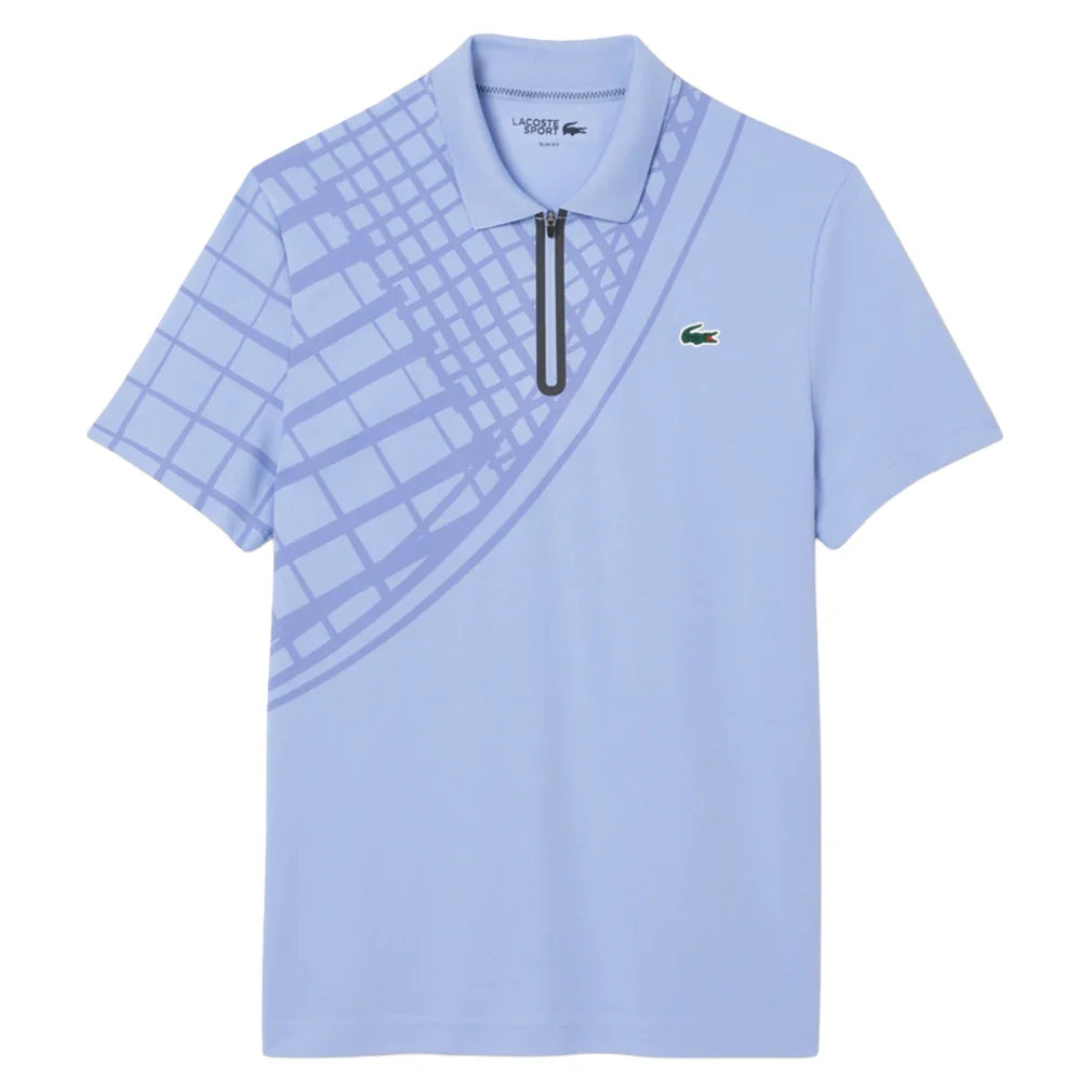 Men's On Court Players Tennis Polo Delphinium