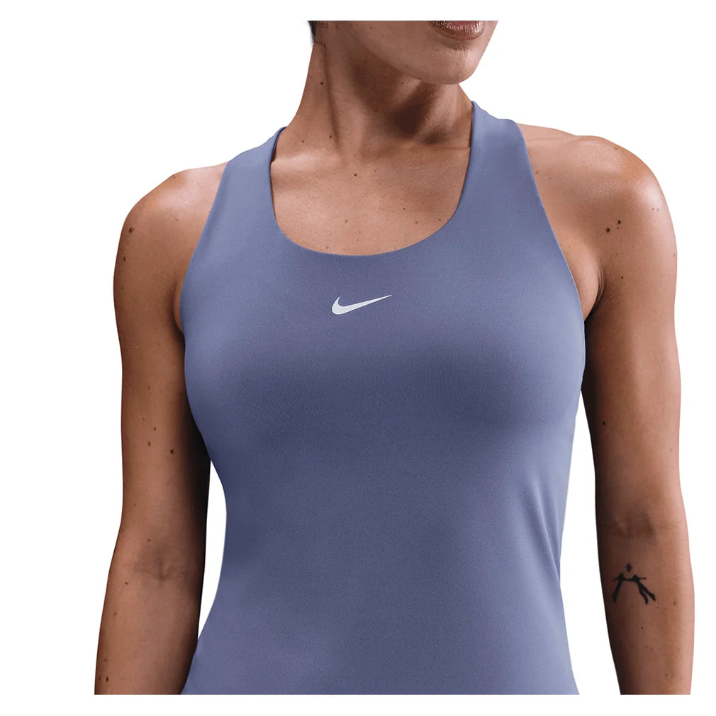 Women's Swoosh Medium-Support Padded Sports Bra Tank World Indigo and White