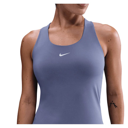 Women's Swoosh Medium-Support Padded Sports Bra Tank World Indigo and White
