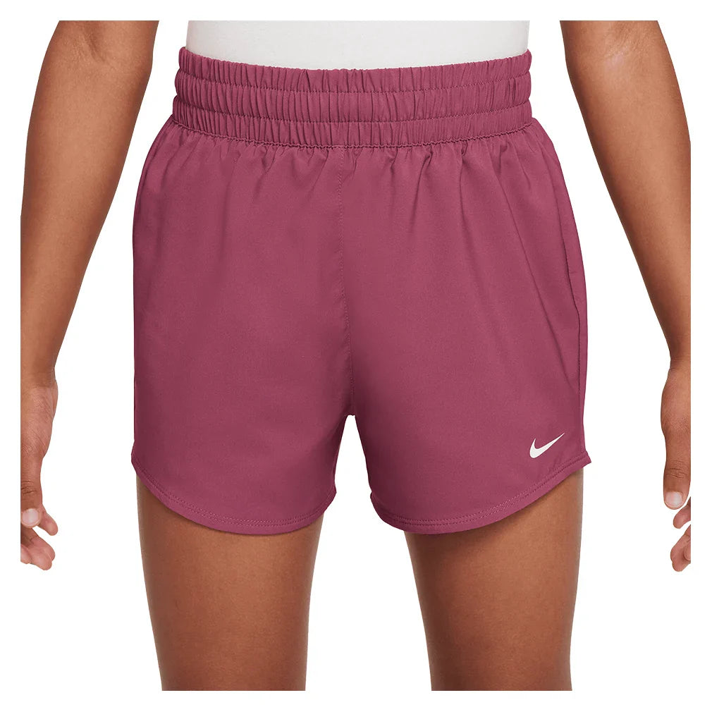 Girls' One Dri-FIT High-Waisted Woven Training Shorts