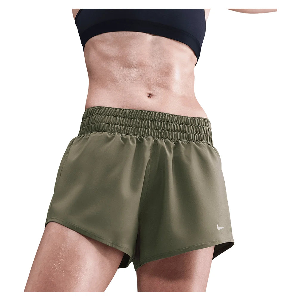 Women's One Dri-FIT Mid-Rise 3 Inch Brief-Lined Shorts