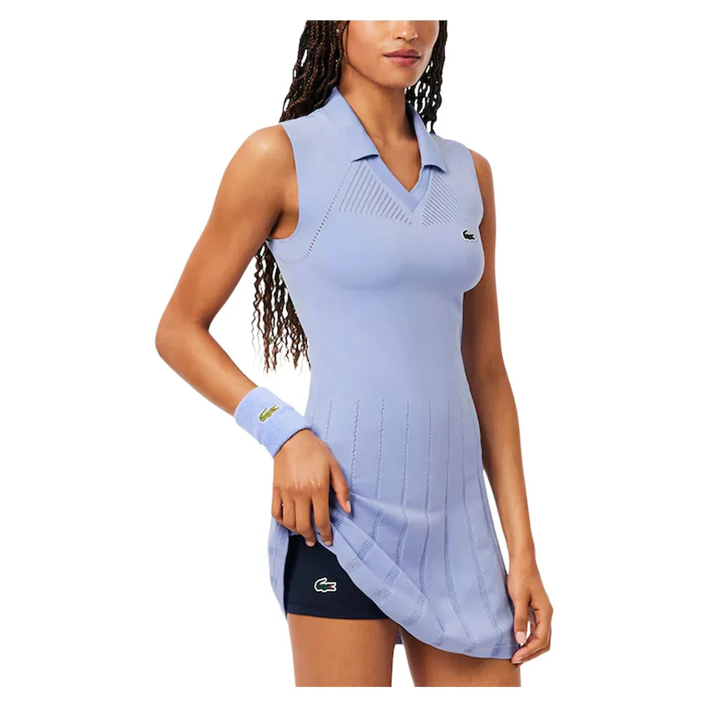 Women's On Court Tennis Dress and Shorts Delphinium and Navy Blue