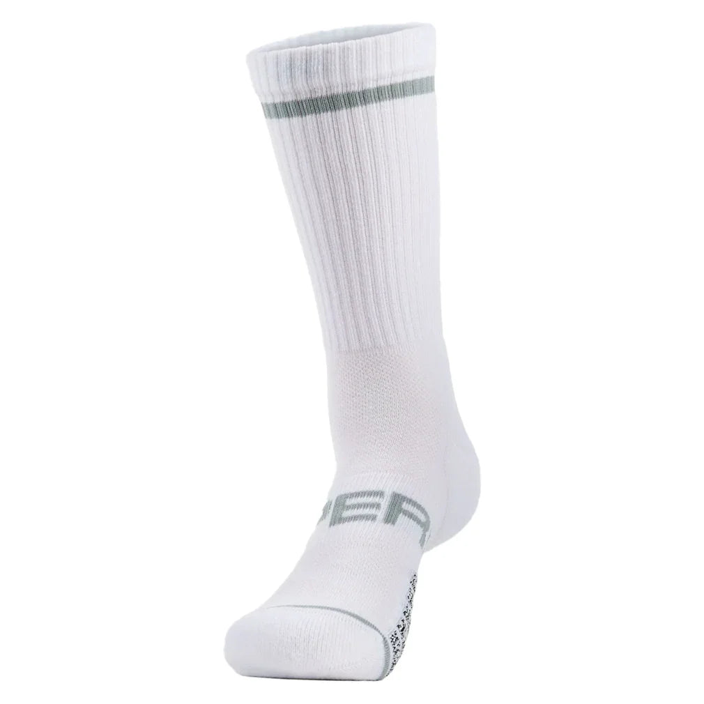 Experia Light Cushion Crew Tennis Socks White