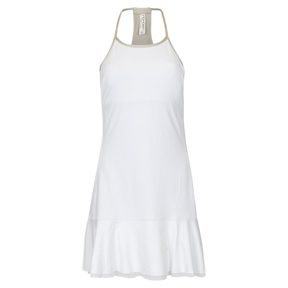 Women's Devon Tennis Dress White and Silver Sand