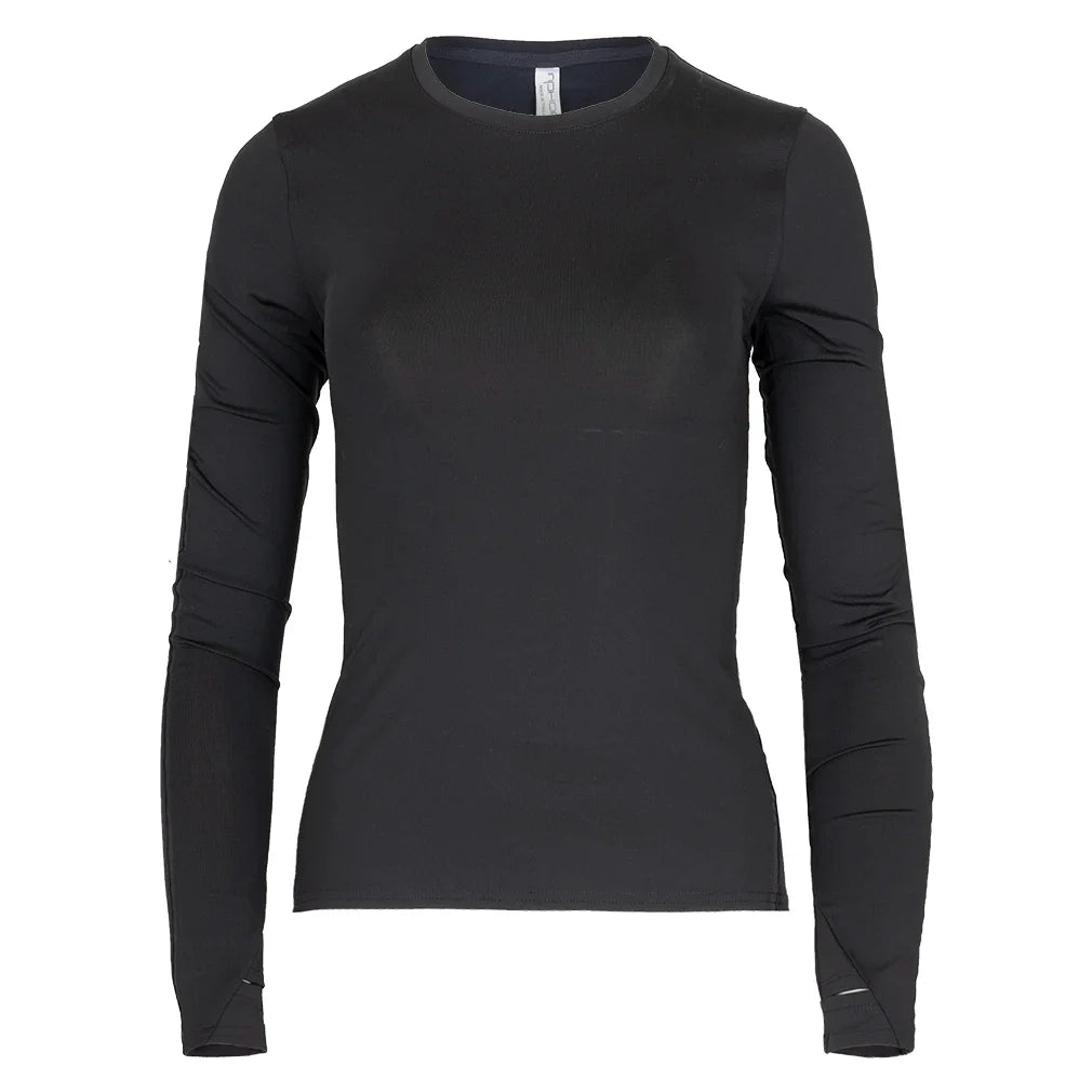 Women's Classic Long Sleeve Tennis Top Black