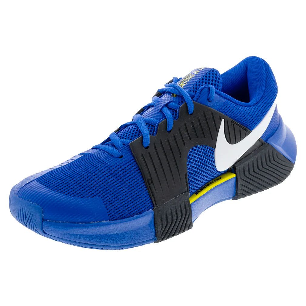 Men's Zoom GP Challenge 1 Tennis Shoes Racer Blue and White