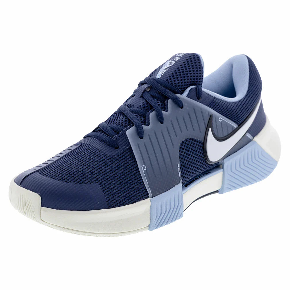 Men's Zoom GP Challenge 1 Tennis Shoes Midnight Navy and White
