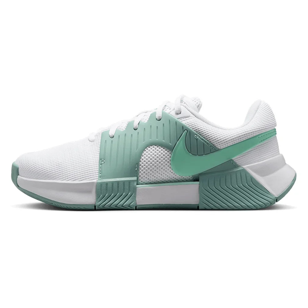 Women's Zoom GP Challenge 1 Tennis Shoes White and Mint Foam