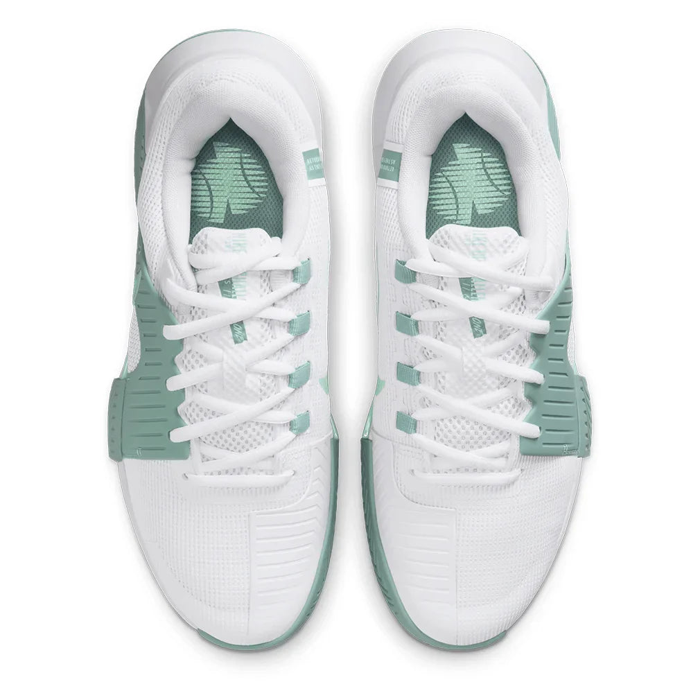 Women's Zoom GP Challenge 1 Tennis Shoes White and Mint Foam