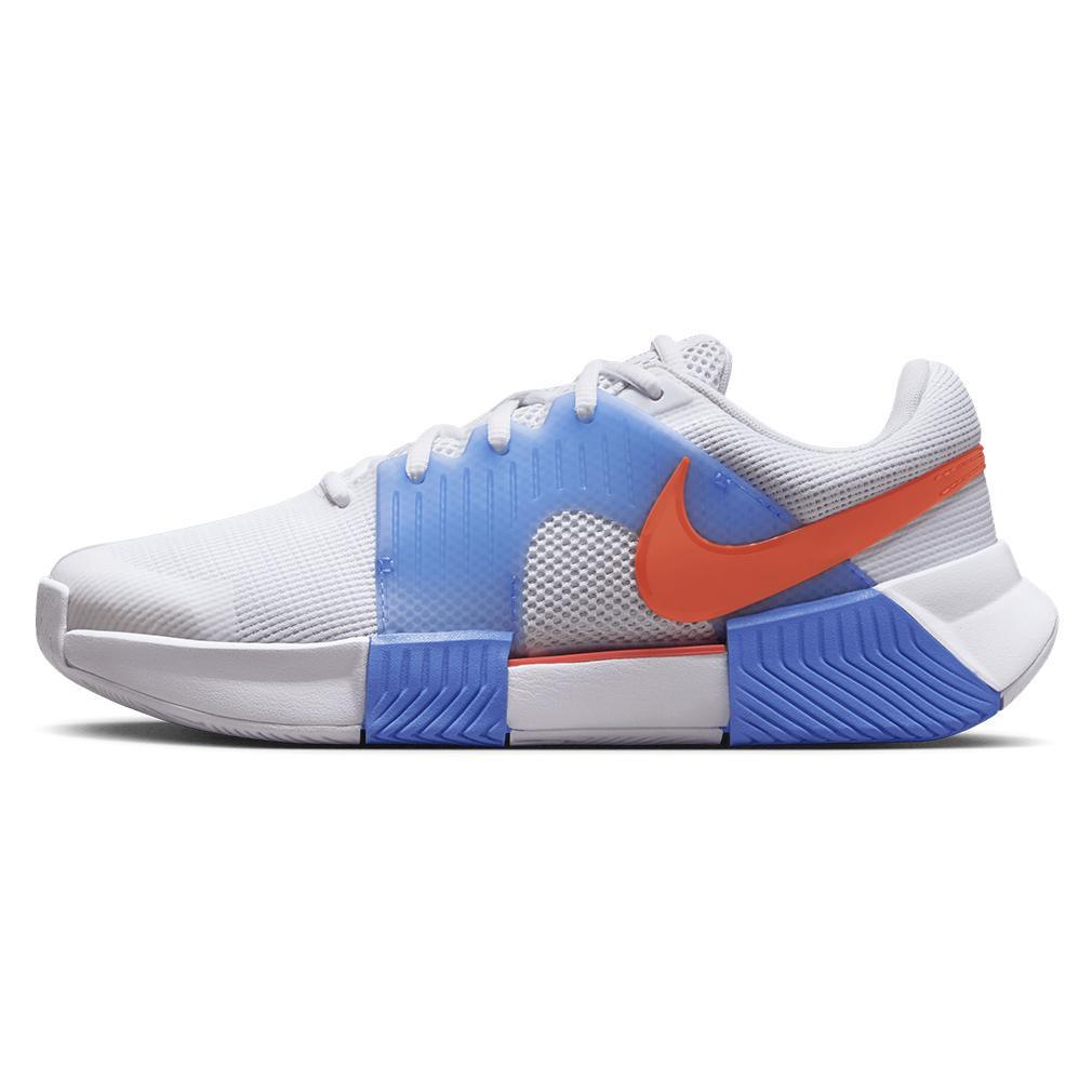 Women's Zoom GP Challenge 1 Tennis Shoes White and Lt Wild Mango