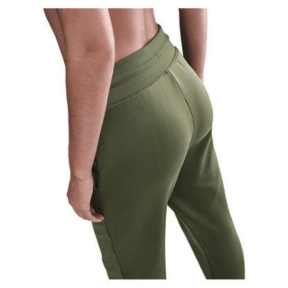 Women's Therma-FIT One High-Waisted 7/8 Joggers Medium Olive and White